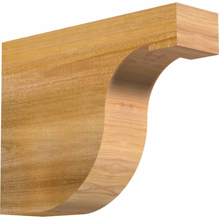 Ekena Millwork Del Monte Rough Sawn Rafter Tail, Western Red Cedar, 4"W x 12"H x 16"L RFT04X12X16DEL00RWR